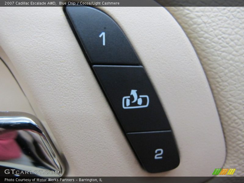 Blue Chip / Cocoa/Light Cashmere 2007 Cadillac Escalade AWD