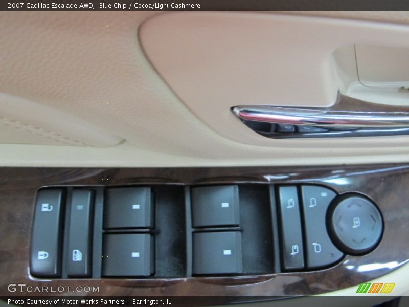 Blue Chip / Cocoa/Light Cashmere 2007 Cadillac Escalade AWD