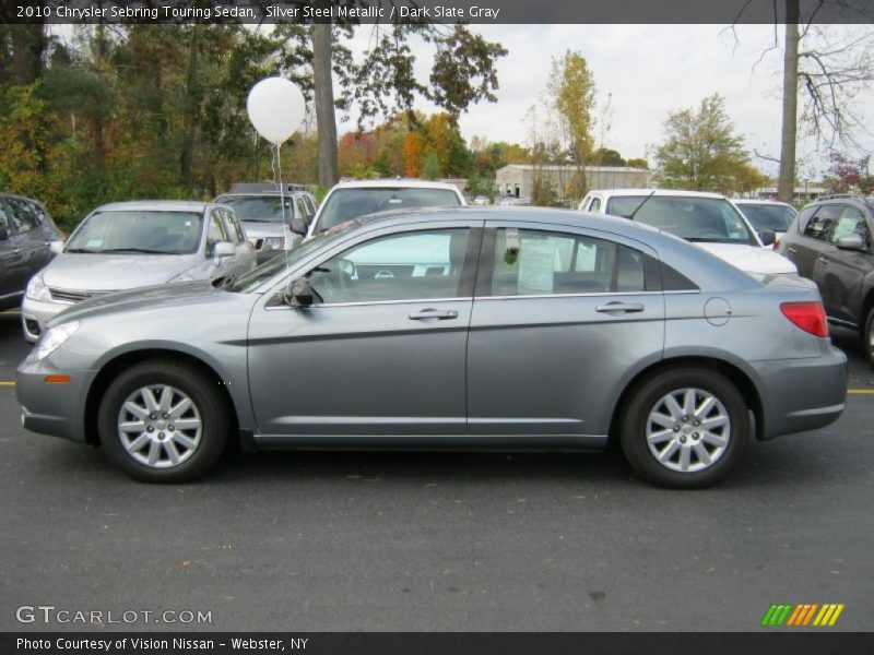 Silver Steel Metallic / Dark Slate Gray 2010 Chrysler Sebring Touring Sedan