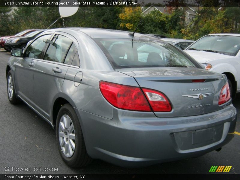 Silver Steel Metallic / Dark Slate Gray 2010 Chrysler Sebring Touring Sedan