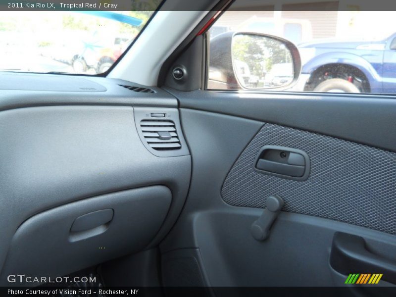 Tropical Red / Gray 2011 Kia Rio LX