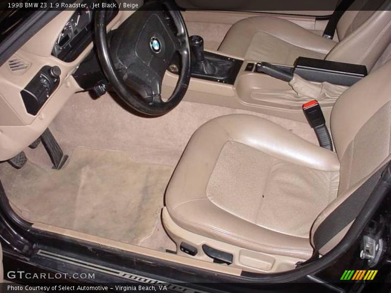 Jet Black / Beige 1998 BMW Z3 1.9 Roadster