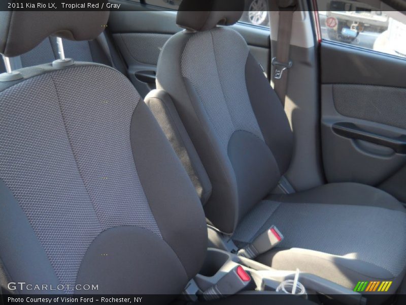Tropical Red / Gray 2011 Kia Rio LX