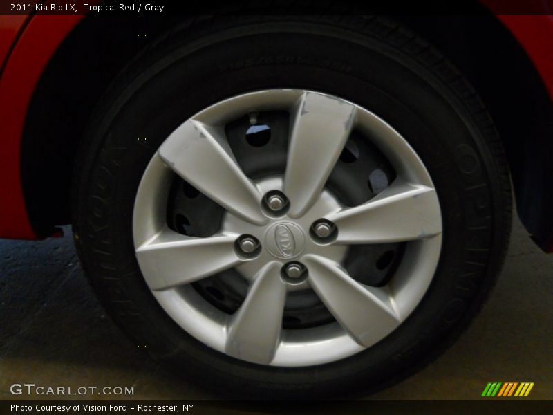 Tropical Red / Gray 2011 Kia Rio LX