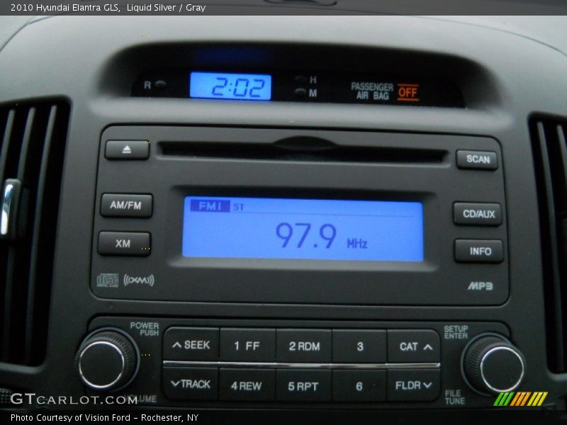 Liquid Silver / Gray 2010 Hyundai Elantra GLS