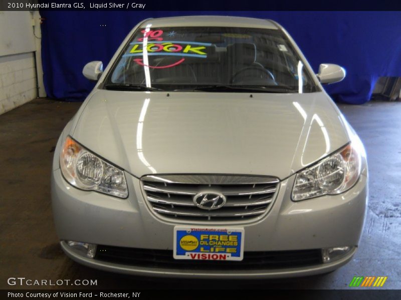 Liquid Silver / Gray 2010 Hyundai Elantra GLS