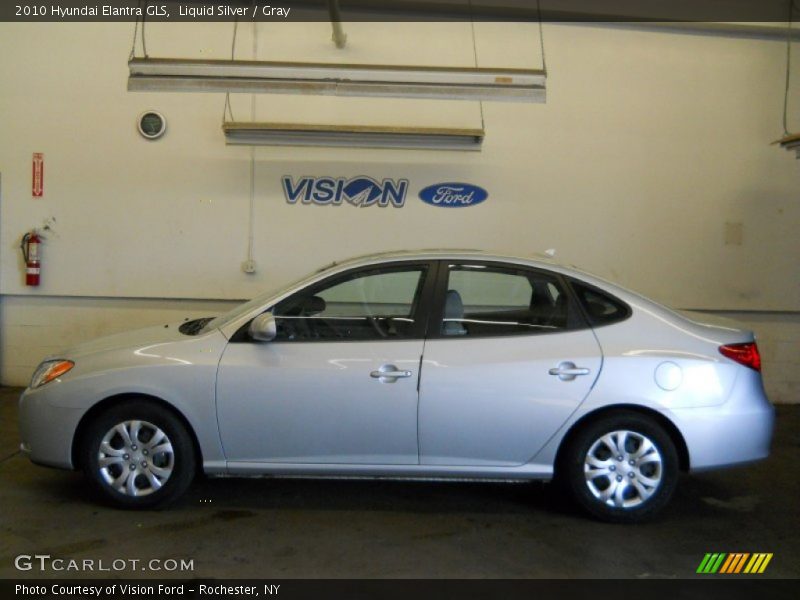 Liquid Silver / Gray 2010 Hyundai Elantra GLS