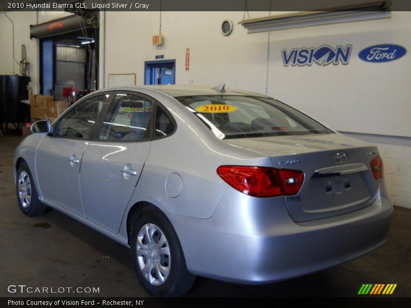 Liquid Silver / Gray 2010 Hyundai Elantra GLS