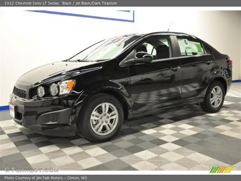 Black / Jet Black/Dark Titanium 2012 Chevrolet Sonic LT Sedan