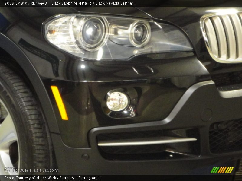 Black Sapphire Metallic / Black Nevada Leather 2009 BMW X5 xDrive48i