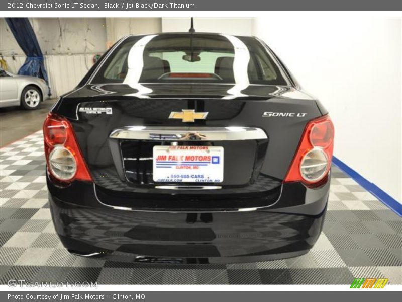 Black / Jet Black/Dark Titanium 2012 Chevrolet Sonic LT Sedan
