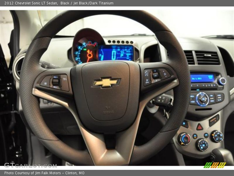 Black / Jet Black/Dark Titanium 2012 Chevrolet Sonic LT Sedan