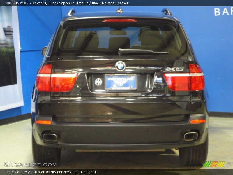 Black Sapphire Metallic / Black Nevada Leather 2009 BMW X5 xDrive48i