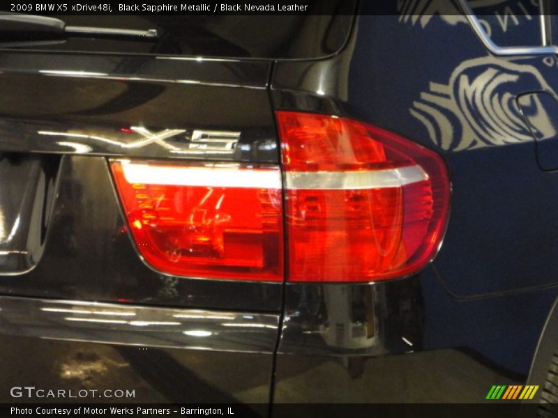 Black Sapphire Metallic / Black Nevada Leather 2009 BMW X5 xDrive48i