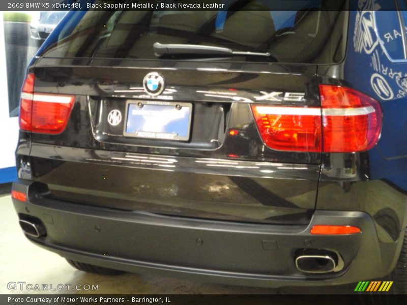 Black Sapphire Metallic / Black Nevada Leather 2009 BMW X5 xDrive48i
