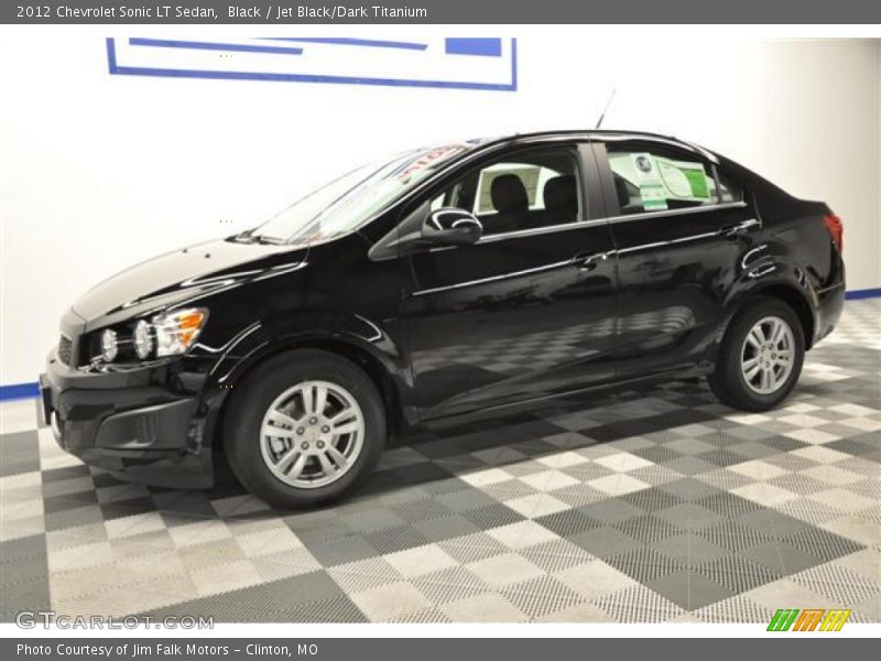 Black / Jet Black/Dark Titanium 2012 Chevrolet Sonic LT Sedan