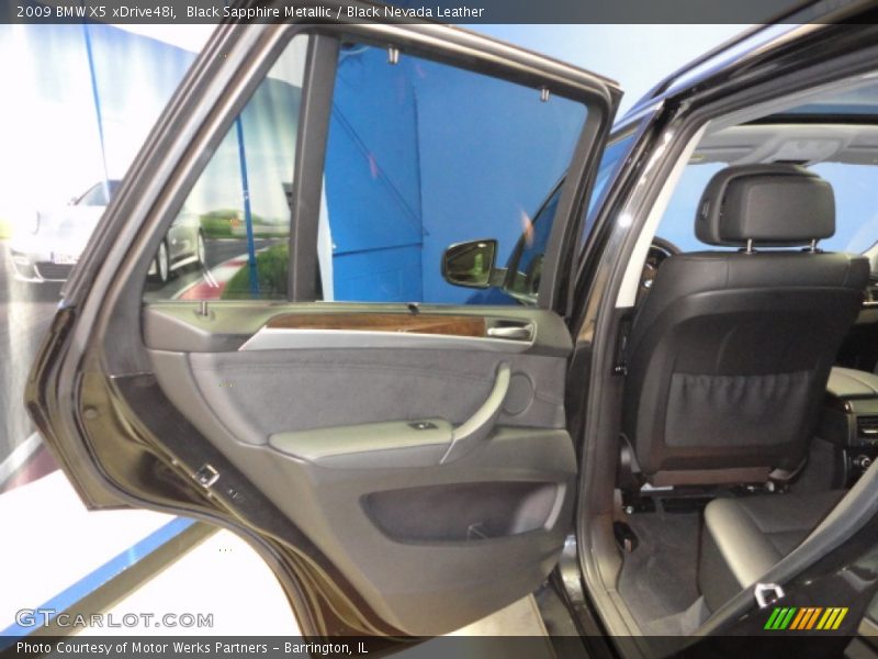 Black Sapphire Metallic / Black Nevada Leather 2009 BMW X5 xDrive48i