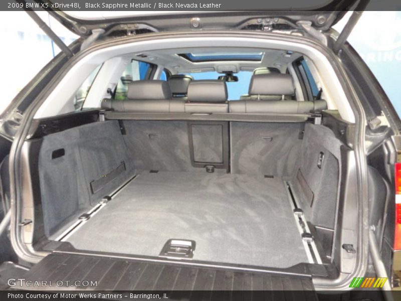 Black Sapphire Metallic / Black Nevada Leather 2009 BMW X5 xDrive48i