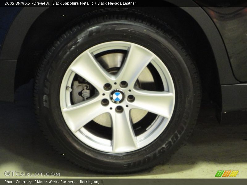 Black Sapphire Metallic / Black Nevada Leather 2009 BMW X5 xDrive48i