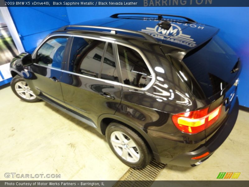 Black Sapphire Metallic / Black Nevada Leather 2009 BMW X5 xDrive48i