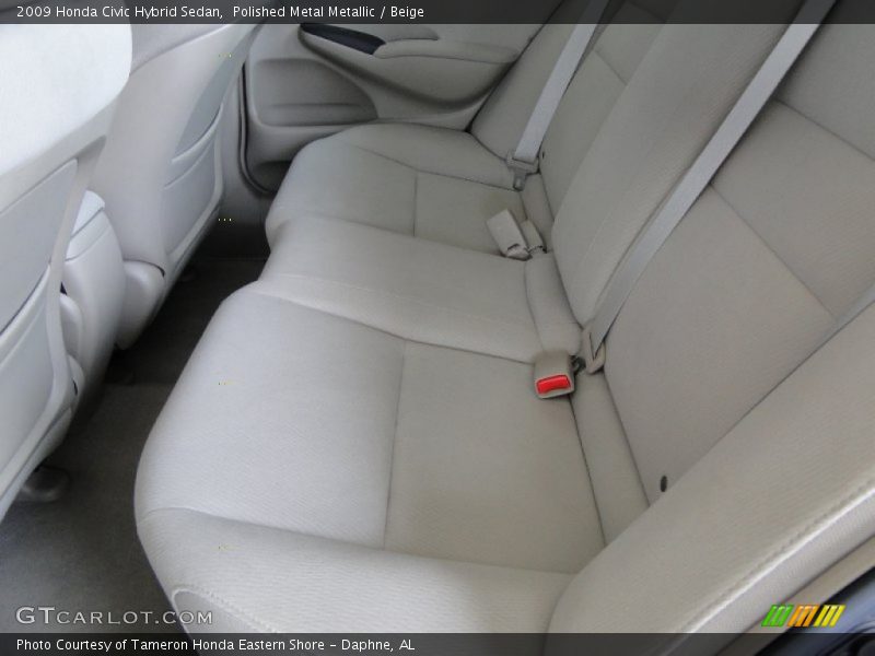 Polished Metal Metallic / Beige 2009 Honda Civic Hybrid Sedan