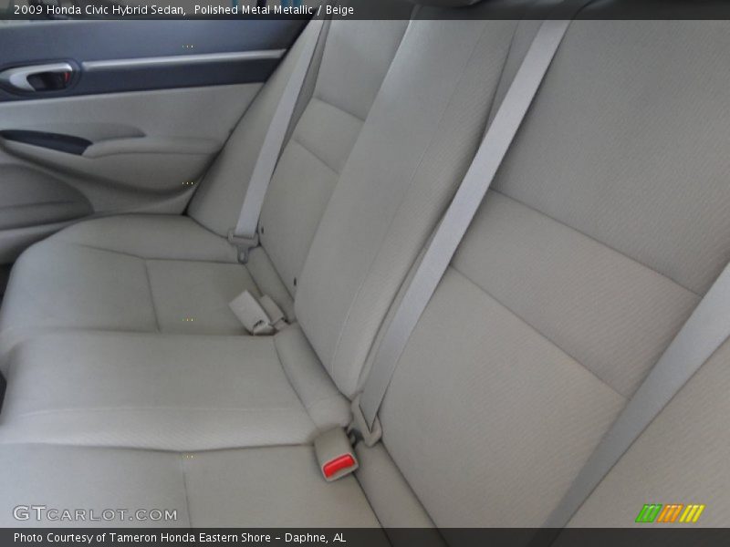 Polished Metal Metallic / Beige 2009 Honda Civic Hybrid Sedan
