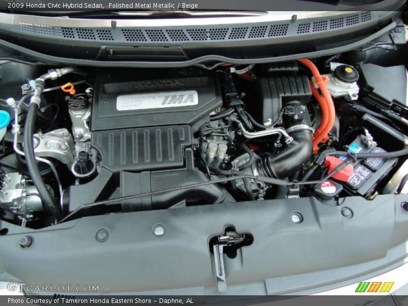 Polished Metal Metallic / Beige 2009 Honda Civic Hybrid Sedan