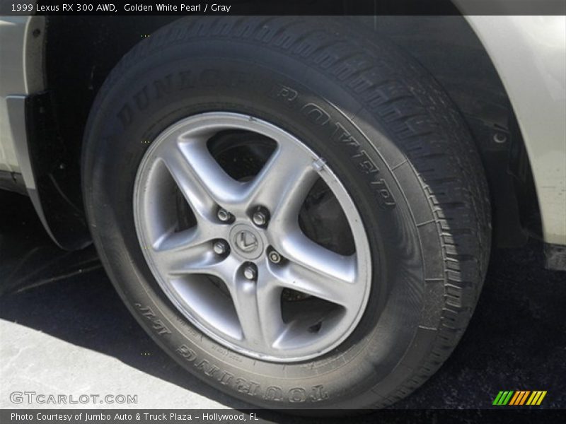 Golden White Pearl / Gray 1999 Lexus RX 300 AWD