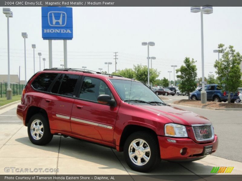 Magnetic Red Metallic / Medium Pewter 2004 GMC Envoy SLE