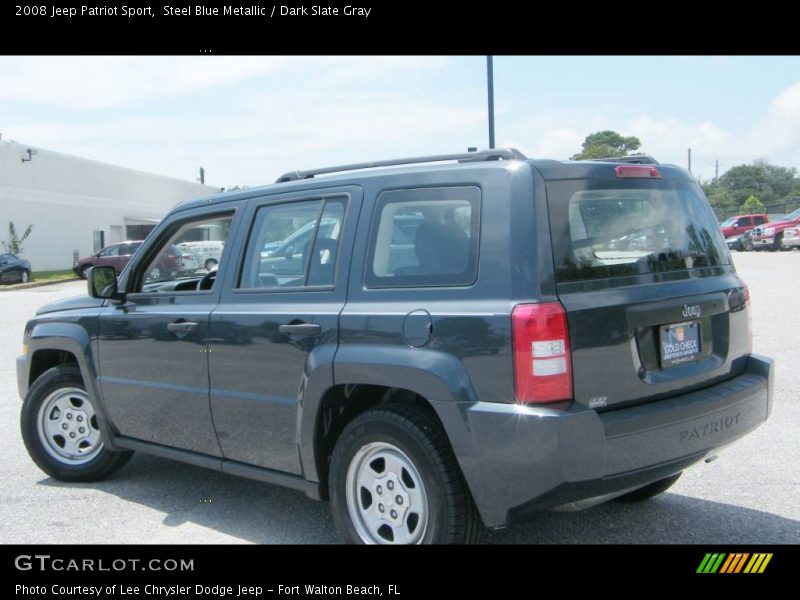 Steel Blue Metallic / Dark Slate Gray 2008 Jeep Patriot Sport