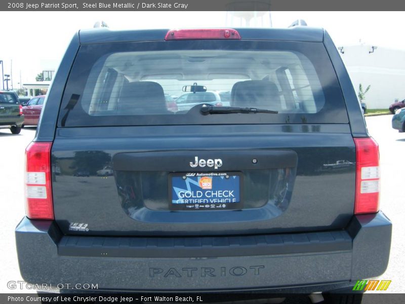 Steel Blue Metallic / Dark Slate Gray 2008 Jeep Patriot Sport