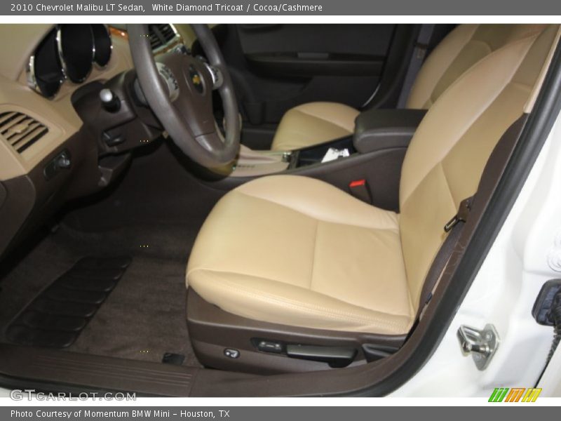 White Diamond Tricoat / Cocoa/Cashmere 2010 Chevrolet Malibu LT Sedan