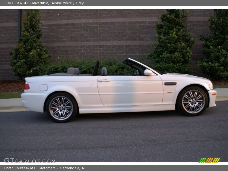 Alpine White / Grey 2003 BMW M3 Convertible