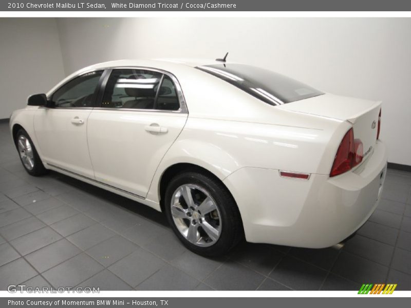 White Diamond Tricoat / Cocoa/Cashmere 2010 Chevrolet Malibu LT Sedan