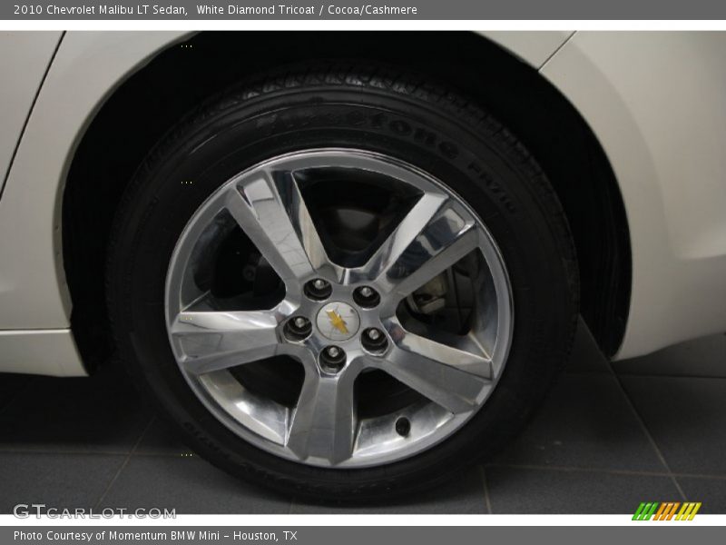 White Diamond Tricoat / Cocoa/Cashmere 2010 Chevrolet Malibu LT Sedan