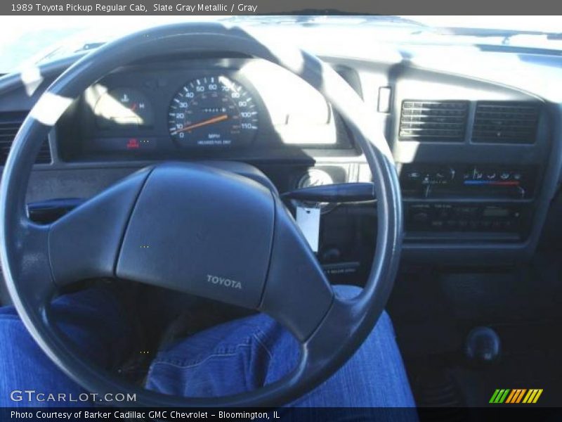 Slate Gray Metallic / Gray 1989 Toyota Pickup Regular Cab