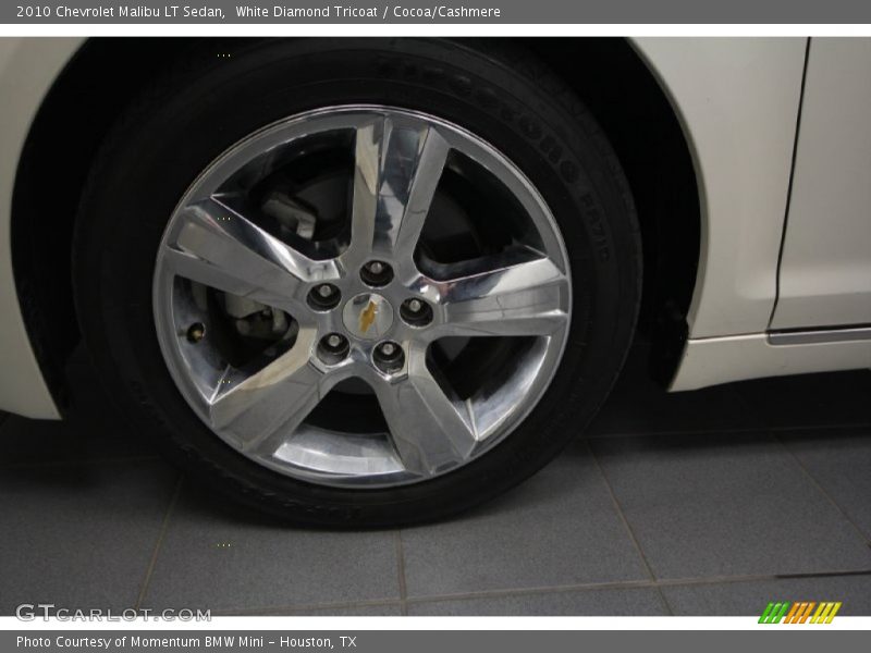 White Diamond Tricoat / Cocoa/Cashmere 2010 Chevrolet Malibu LT Sedan