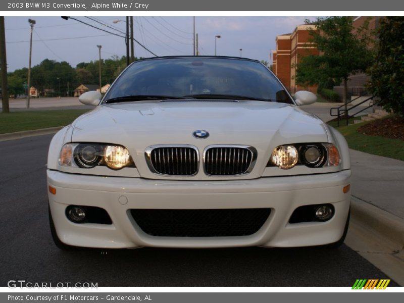 Alpine White / Grey 2003 BMW M3 Convertible