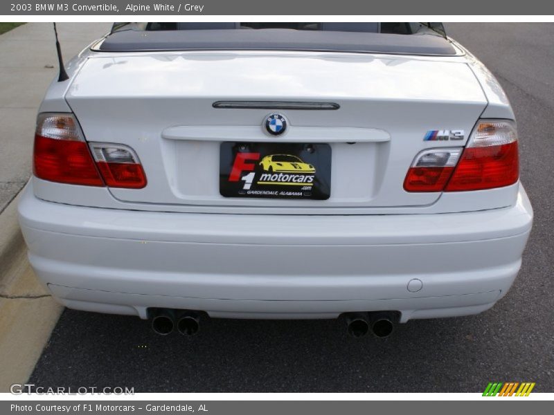 Alpine White / Grey 2003 BMW M3 Convertible