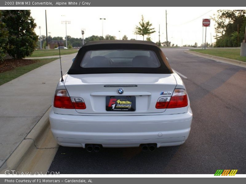 Alpine White / Grey 2003 BMW M3 Convertible