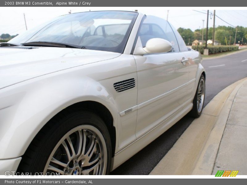 Alpine White / Grey 2003 BMW M3 Convertible