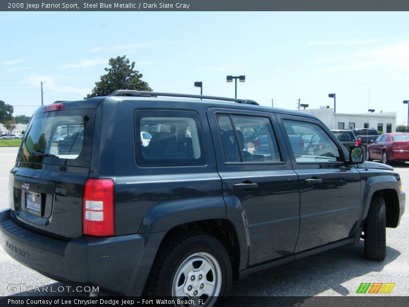 Steel Blue Metallic / Dark Slate Gray 2008 Jeep Patriot Sport