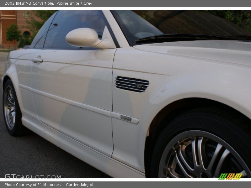 Alpine White / Grey 2003 BMW M3 Convertible