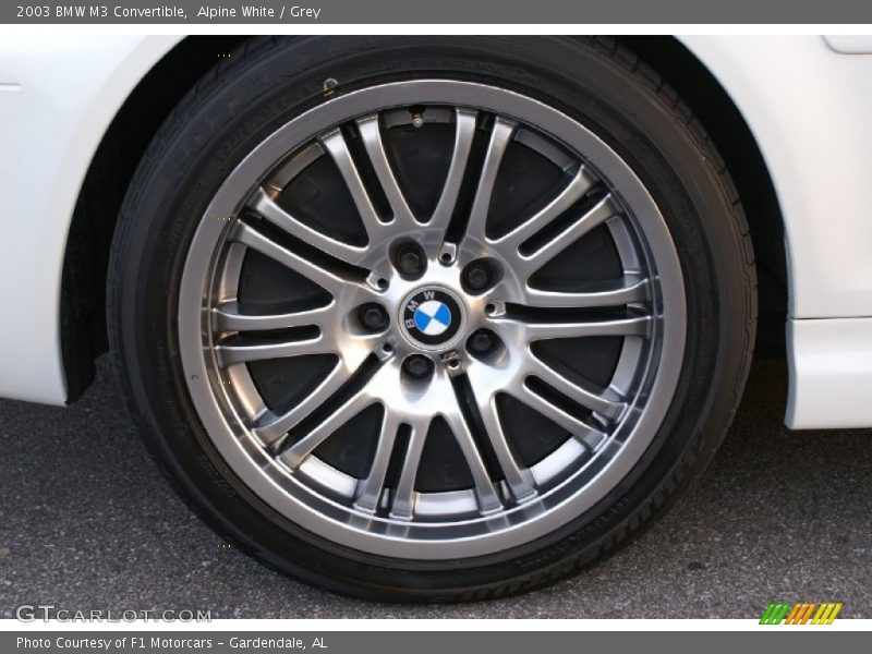 Alpine White / Grey 2003 BMW M3 Convertible