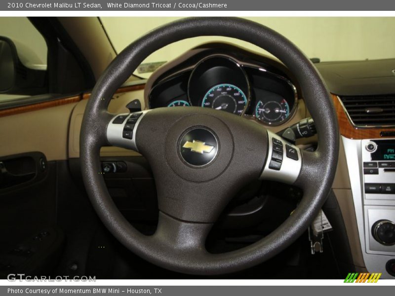 White Diamond Tricoat / Cocoa/Cashmere 2010 Chevrolet Malibu LT Sedan