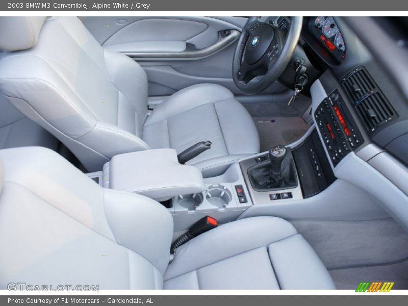Alpine White / Grey 2003 BMW M3 Convertible