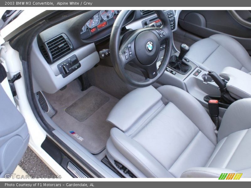 Alpine White / Grey 2003 BMW M3 Convertible