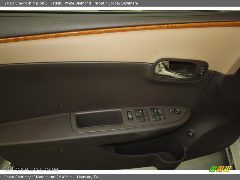 White Diamond Tricoat / Cocoa/Cashmere 2010 Chevrolet Malibu LT Sedan
