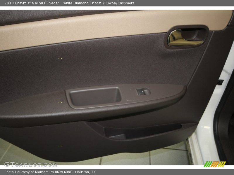 White Diamond Tricoat / Cocoa/Cashmere 2010 Chevrolet Malibu LT Sedan