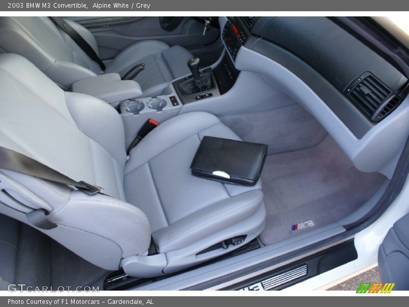 Alpine White / Grey 2003 BMW M3 Convertible